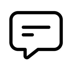 Speech bubble icon symbolizing online therapy chat